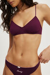 Demi Jersey Bralette, BLACKCURRANT - example image 2