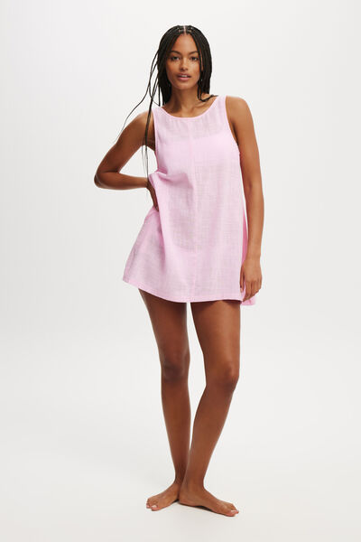 The Essential Beach Mini Dress, WASHED PALE PINK