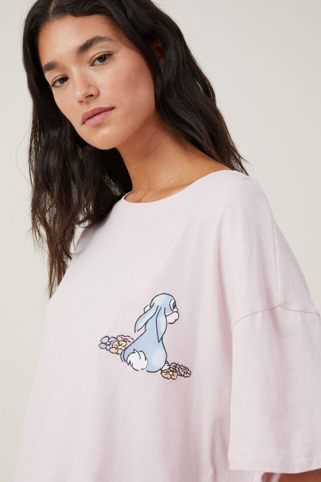 Bambi 90S Graphic T-Shirt Nightie, LCN DIS / BAMBI THUMPER AND MISS BUNNY