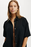 The Essential Short Sleeve Beach Shirt Asia Fit, BLACK - alternate image 2