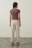 Plush Essential Gym Sweatpant, WHITE PEPPER MARLE/POCKET - alternate image 3