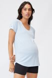 Maternity Gym T Shirt, BABY BLUE