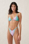 Micro Tanga Brazilian Bikini Bottom, CHARLIE OMBRE GREEN SHIMMER - alternate image 4