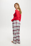 Flannel Boyfriend Boxer Pant, TONI CHECK/NAVY/GREEN/RED - alternate image 3