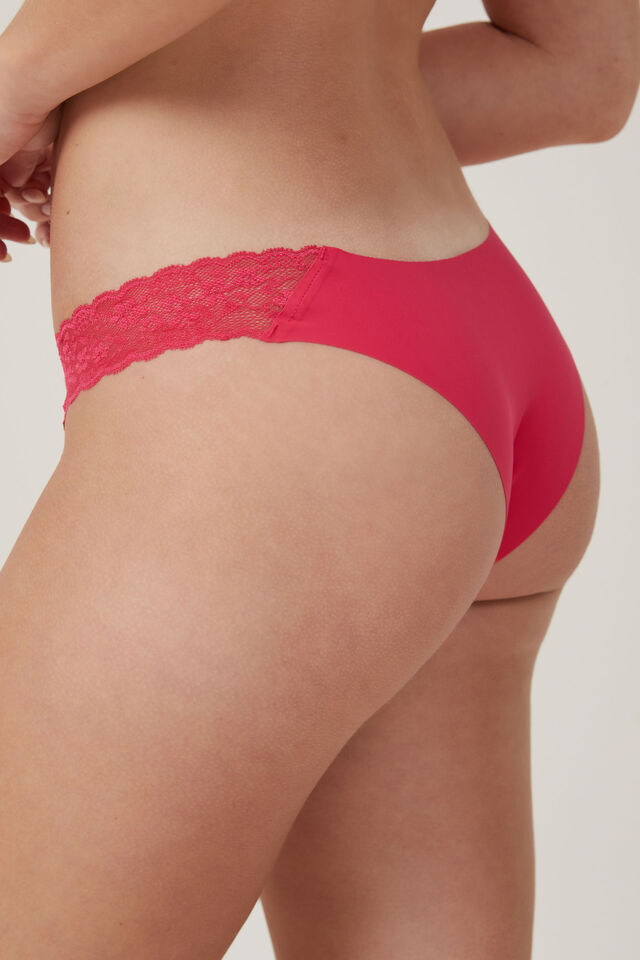 Party Pants Seamless Cheeky Brief, ROSE RED