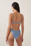 Fixed Triangle Bikini Top, BLUE DUSK SHIMMER - alternate image 3