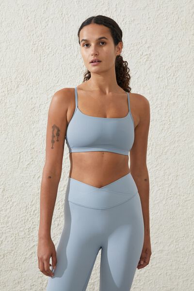 Recycled Workout Crop, CLOUD GREY