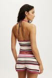 Maya Knit Halter Top, BOHO STRIPE PINK - example image 3