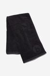 Plush Cotton Sweat Towel, BLACK - alternate image 1