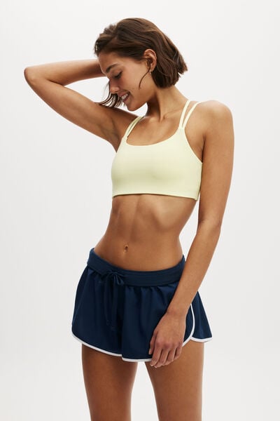 Blusa - Recycled Strappy Sports Crop, YELLOW DREAM