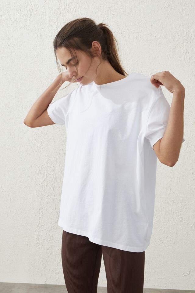 Active Graphic Tshirt, WHITE