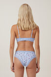 Organic Cotton Lace Cheeky Brief, LEXI STRAWBERRY BLUE POINTELLE - alternate image 3