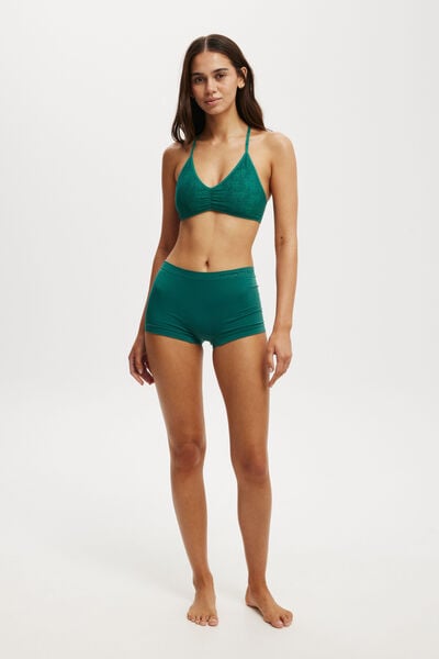 Seamless Light Weight Boyshort Brief, PINE