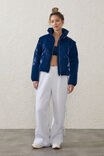 The Mother Puffer 2 In 1 Jacket, NAVY PEONY GLOSS - alternate image 4