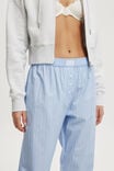 Boyfriend Boxer Pant, LIGHT BLUE/WHITE STRIPE - alternate image 4