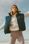 The Mother Puffer 2 In 1 Jacket, NAVY PEONY GLOSS - alternate image 3