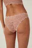 Stretch Lace Cheeky Brief, NOUGAT - alternate image 2