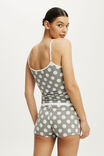 Dreamy Soft Longline Cami, LOLA SPOT MID GREY MARLE/CLOUD DANCER RUCHED - example image 3