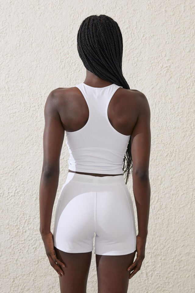 Active Core Racer Back Tank, WHITE