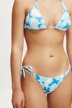 Fixed Tie Side Brazilian Bikini Bottom, KENDELLE PAISLEY BLUE - alternate image 2