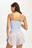 Double Layer Cami, VIOLET BLUE/ COCONUT MILK - example image 3