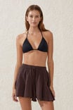 Hanky Hem Beach Mini Skirt, WILLOW BROWN - alternate image 4