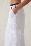 Utility Beach Maxi Skirt, WHITE - alternate image 4