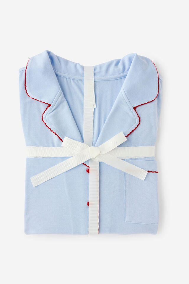 Slinky Soft Long Sleeve Set, VIOLET BLUE/CHEEKY CHERRY