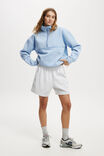 Summer Fleece Mid Short, CLOUDY GREY MARLE - alternate image 1