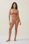 High Side Brazilian Seam Bikini Bottom, ROSE DUST SHIMMER - alternate image 4