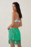 Fringe Beach Mini Skirt, FRESH GREEN - alternate image 3