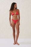 Refined High Side Brazilian Bikini Bottom, LOBSTER RED - alternate image 1