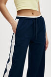 On Track Stretch Pant Asia Fit, DARK WATER/WHITE - alternate image 5