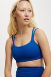 Strappy Sports Crop, ELECTRIC NAVY - alternate image 2
