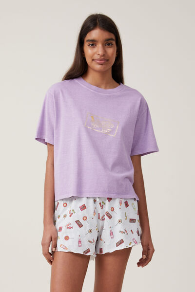 Jersey Bed Tee, LCN WB / WILLY WONKA GOLDEN TICKET