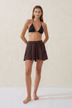 Hanky Hem Beach Mini Skirt, WILLOW BROWN - alternate image 1