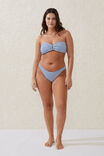 U Front Bandeau Bikini Top, SPRING BLUE CRINKLE STRIPE - alternate image 4