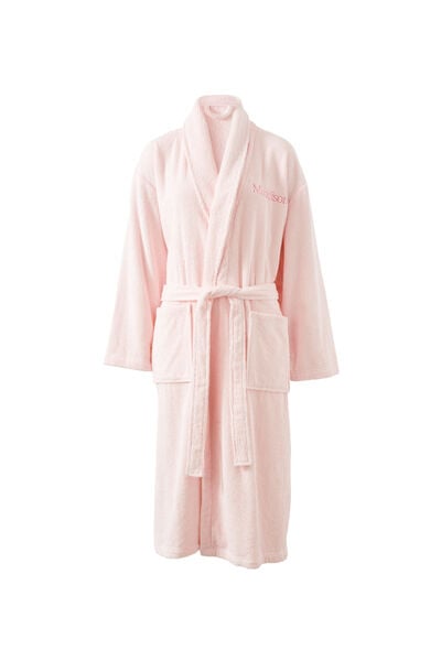 Luxe Terry Robe Personalised, TENDER TOUCH PINK