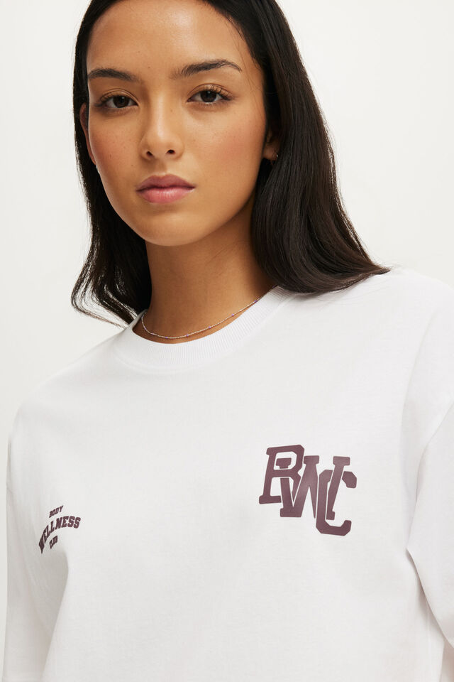 Active Graphic Tee, WHITE/BODY BWC