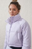 The Mother Puffer Cropped Jacket, LILAC LIGHT - alternate image 2