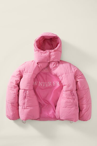 Personalised The Recycled Mother Puffer Jacket 3.0, CUPCAKE PINK/HEAT TRANSFER