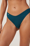 Organic Cotton Rib Thong Brief, ENCHANTED FOREST - alternate image 2