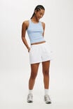 Plush Essential Gym Short, WHITE - alternate image 1