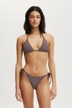 Slider Triangle Bikini Top, WILLOW BROWN CRINKLE STRIPE - alternate image 1