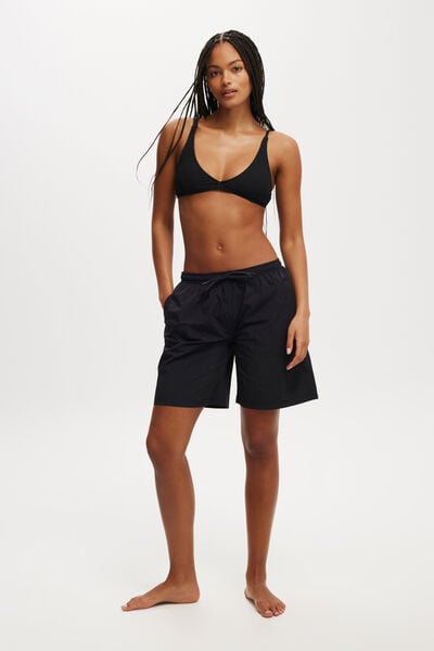 Short - Swim Beach Board Short, BLACK