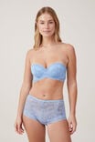 Butterfly Lace Strapless Push Up2 Bra, DREAM CLOUD - alternate image 1