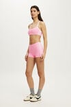 Ultra Soft Noughties Micro Short, PRISM PINK/WHITE - example image 1