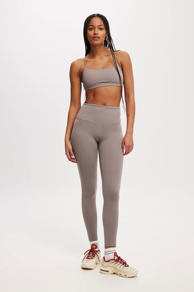 Active High Waist Core Full Length Tight, DESERT GREY