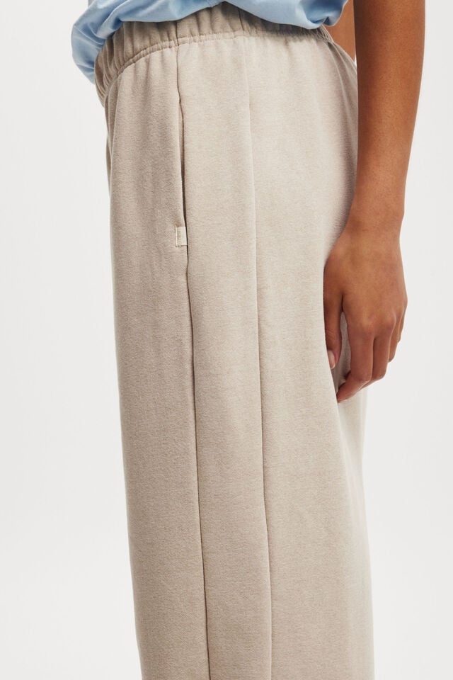 Relaxed Wide Leg Trackpant, SESAME MARLE