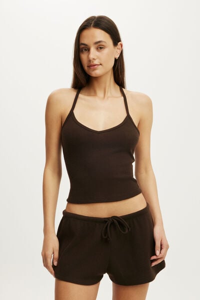 Super Soft Waffle Cami, TOFFEE BEAN